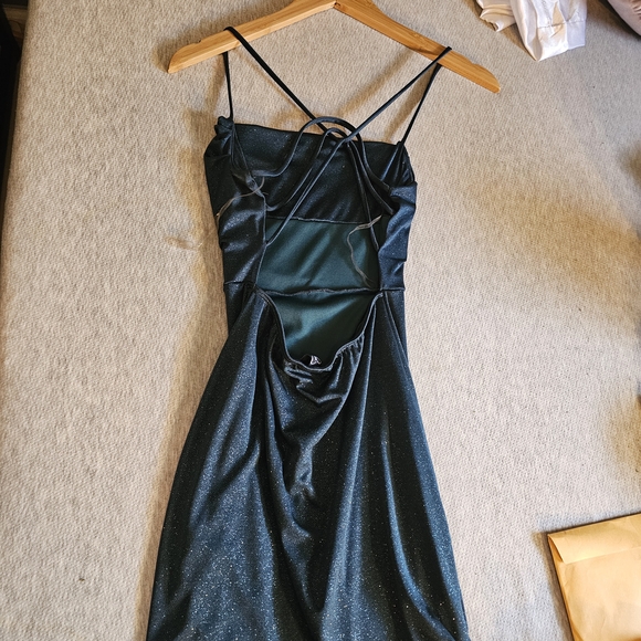 Wildfox Shimmering Black Backless Dress - Picture 1 of 4